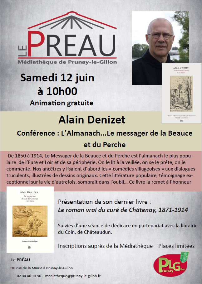 Conf Rence Alain Denizet Juin Site De La Commune De Prunay Le Gillon